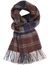 Barbour sjaal bruin navy geruit lamswol