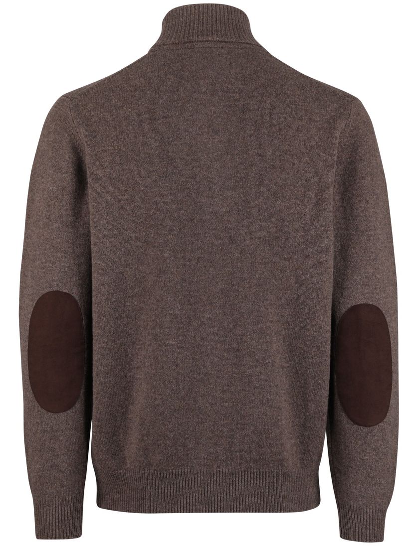 bruin vest Barbour wol