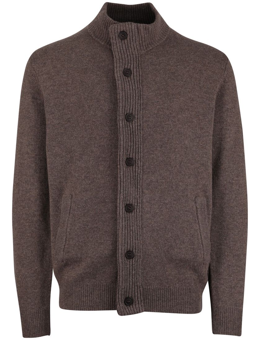 bruin vest Barbour wol