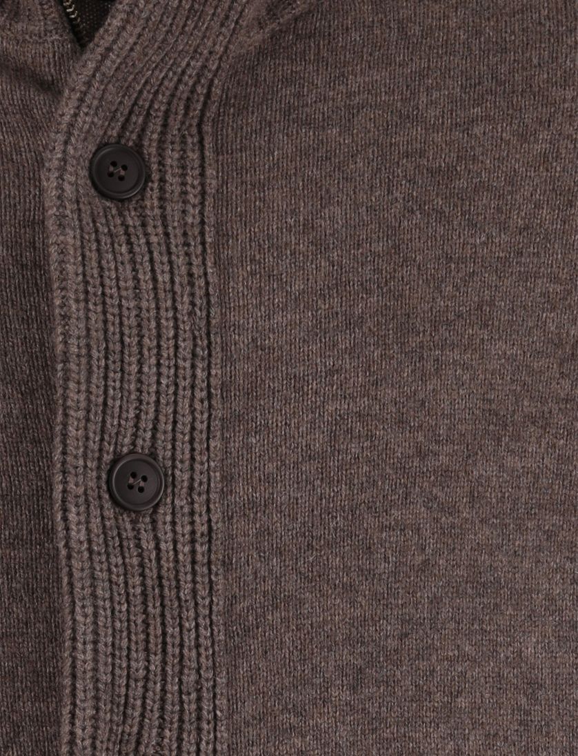 bruin vest Barbour wol