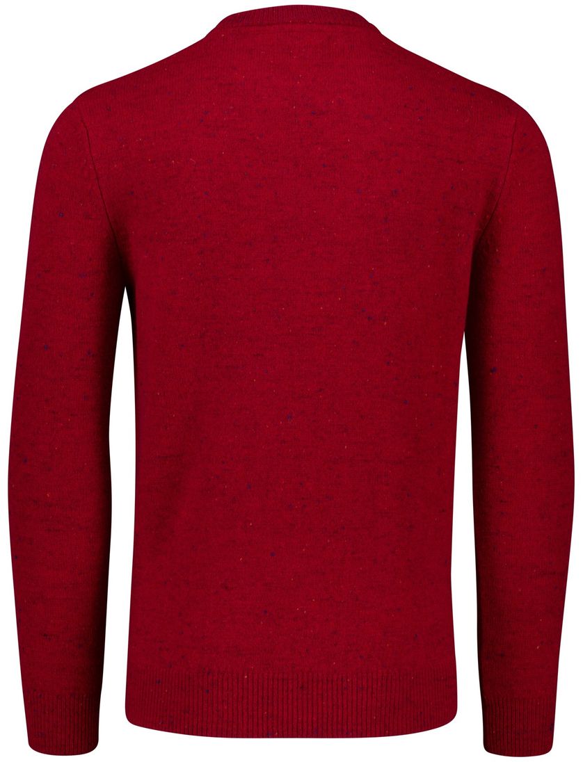 Barbour trui rood gemeleerd Tainsbury Crew wol
