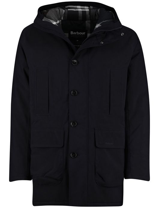 Barbour beaufort winterjas effen navy normale fit