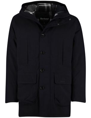New Zealand Barbour beaufort winterjas navy normale fit effen