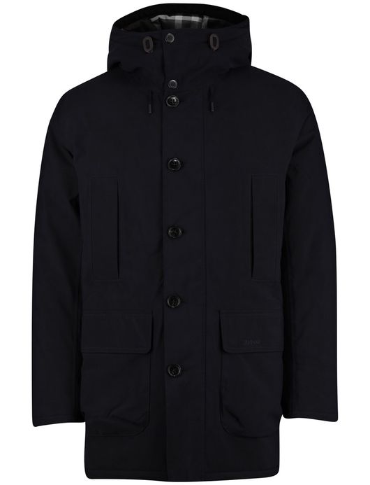 Barbour beaufort winterjas navy effen normale fit