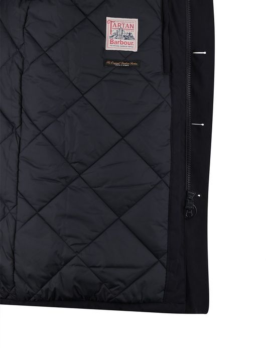 Barbour beaufort winterjas effen navy normale fit