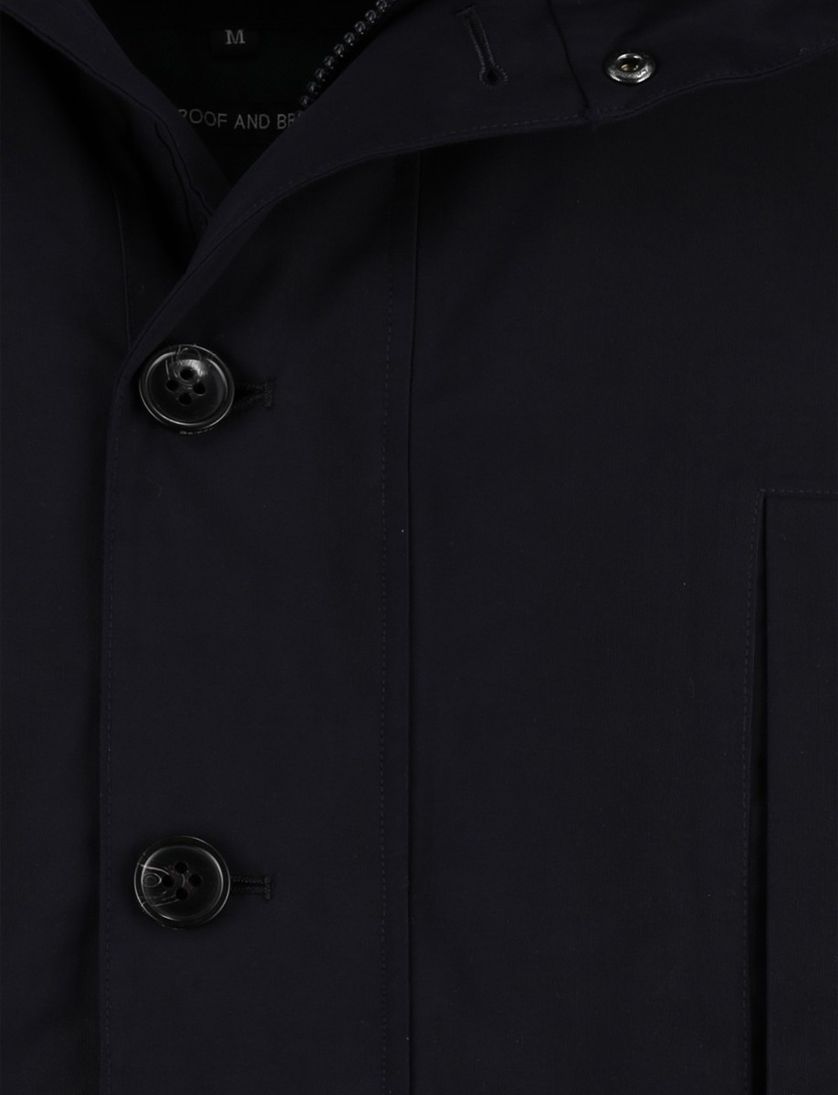 Barbour beaufort winterjas navy normale fit effen