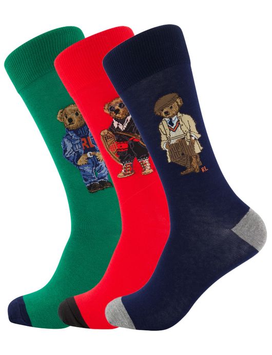 Polo Ralph Lauren sokken multicolor giftbox bear katoen