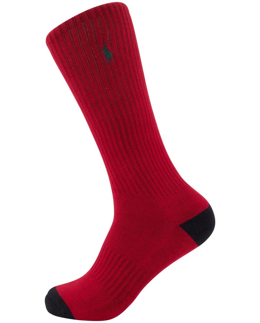 Polo Ralph Lauren 6 pack sokken multicolor bear katoen