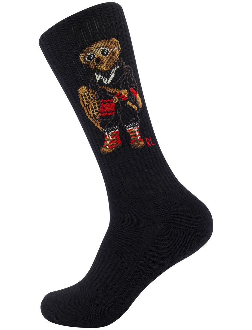 Polo Ralph Lauren 6 pack sokken multicolor bear met print