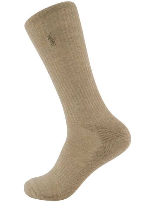 Polo Ralph Lauren Sokken bruin zwart 6 pack effen