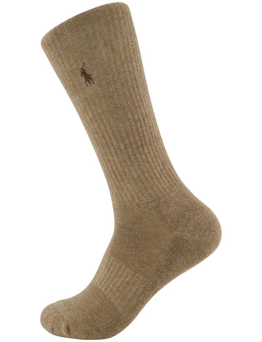 Polo Ralph Lauren Sokken bruin zwart 6 pack katoen