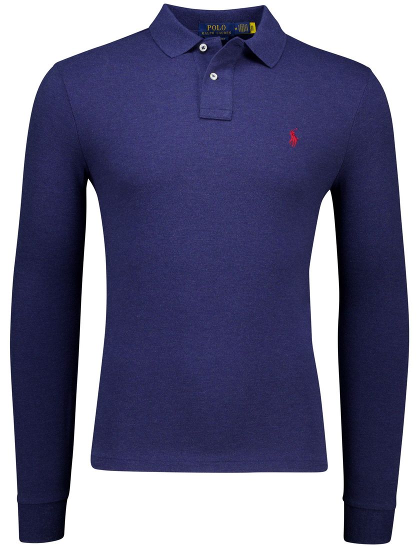 Polo Ralph Lauren polo lange mouw donkerblauw