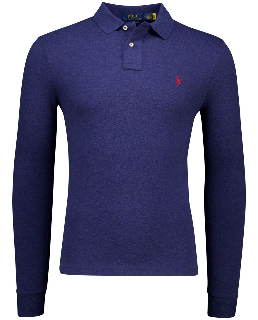 Polo Ralph Lauren polo lange mouw donkerblauw