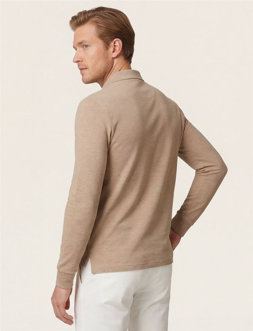 Polo Ralph Lauren Custom Slim Fit trui camel