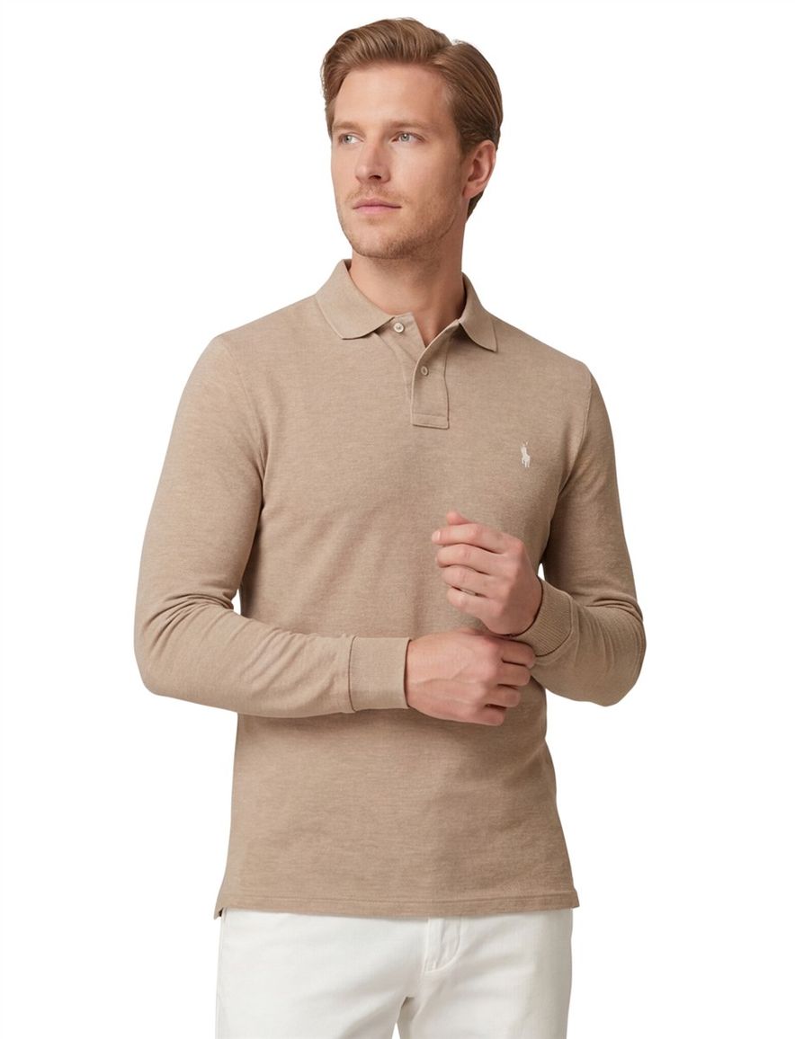 Polo Ralph Lauren Custom Slim Fit trui camel