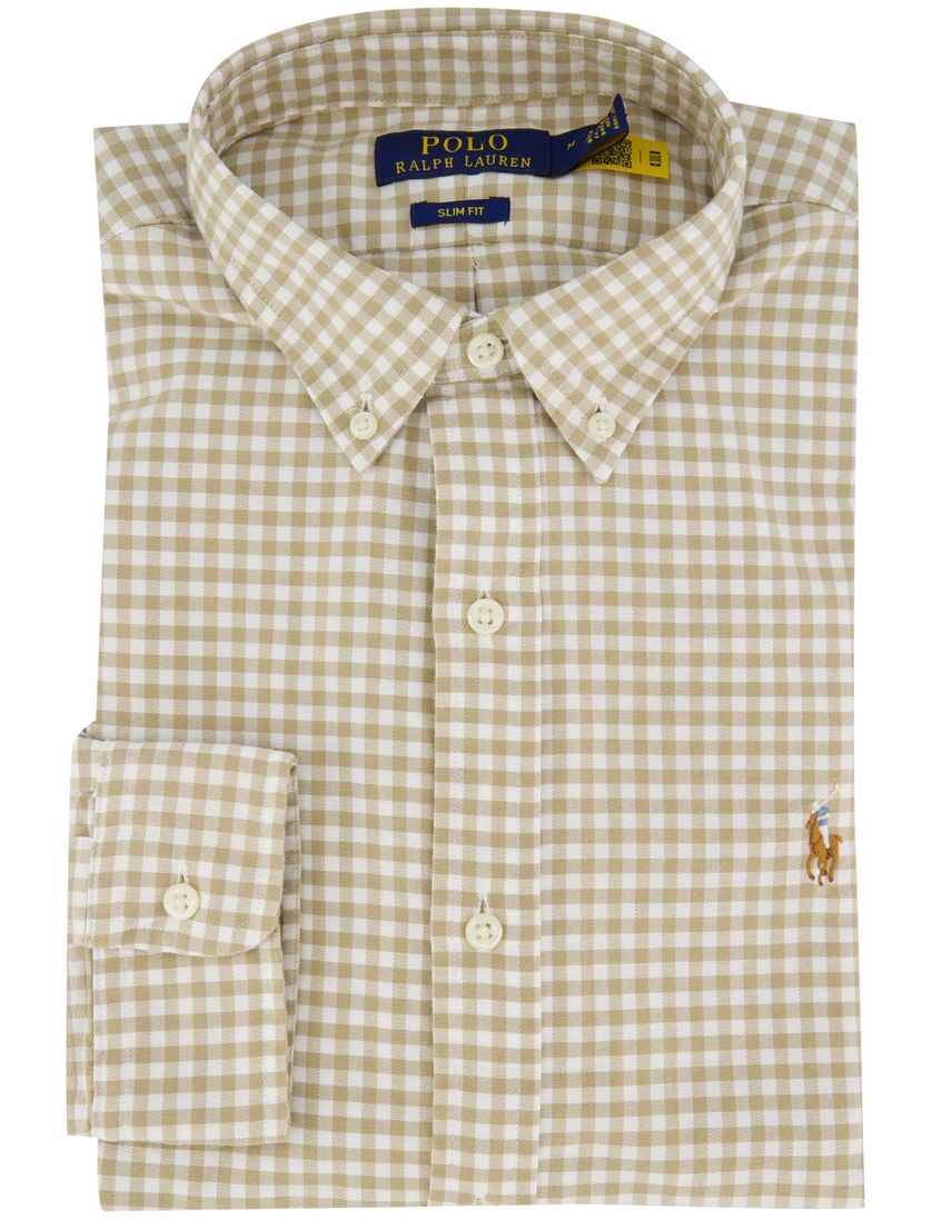 Polo Ralph Lauren overhemd geruit beige geruit