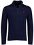 Polo Ralph Lauren trui normale fit effen navy half zip