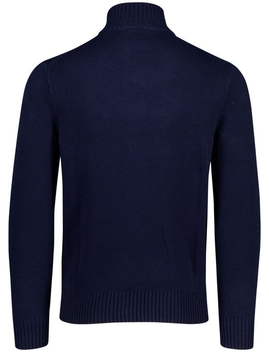 Polo Ralph Lauren trui effen navy half zip normale fit
