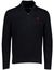 Polo Ralph Lauren trui normale fit zwart effen half zip