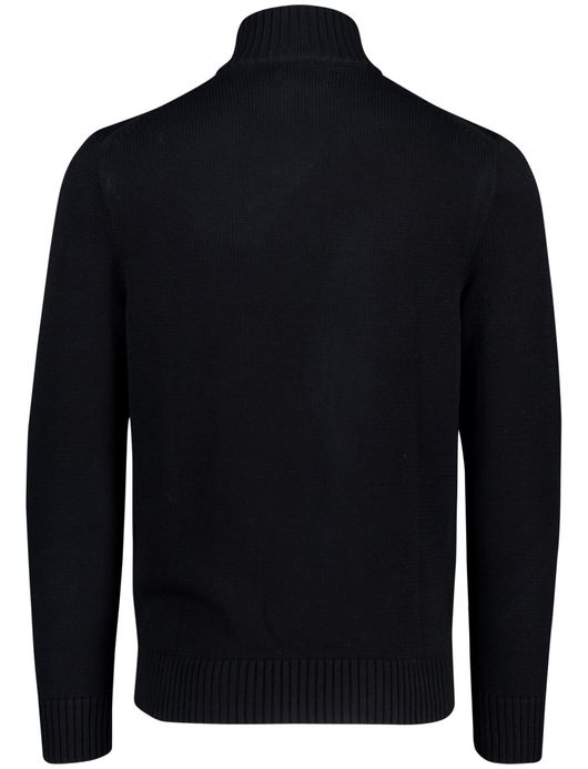 Polo Ralph Lauren trui zwart effen half zip normale fit