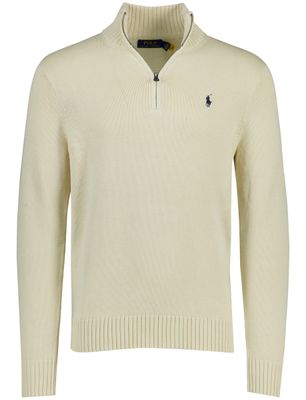 Polo Ralph Lauren Polo Ralph Lauren trui creme effen half zip