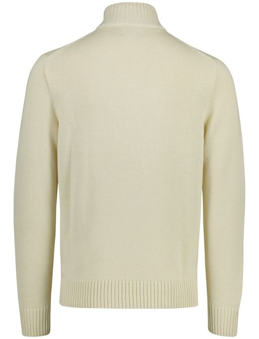Polo Ralph Lauren trui creme effen half zip