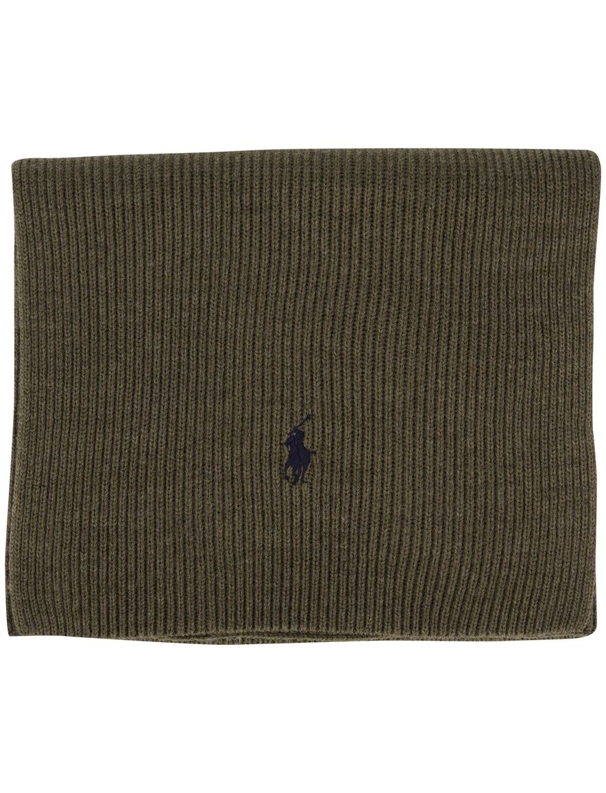 Polo Ralph Lauren sjaal merinowol olijfgroen