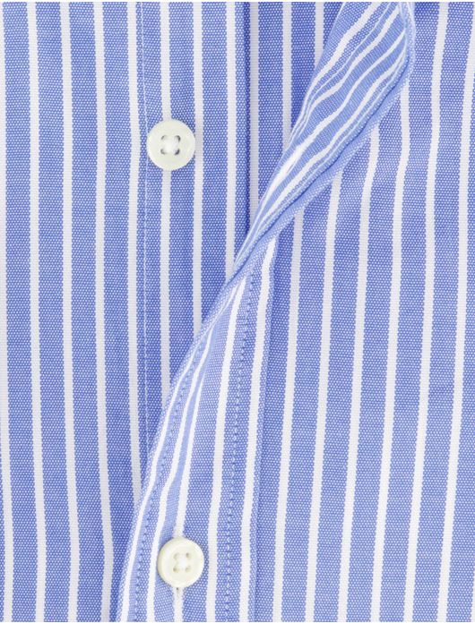 Polo Ralph Lauren overhemd middenblauw gestreept