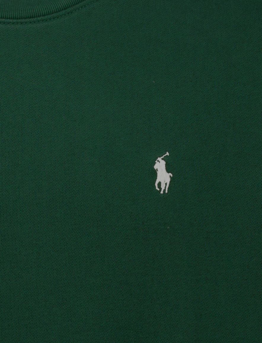 Polo Ralph Lauren sweater groen effen wijde fit