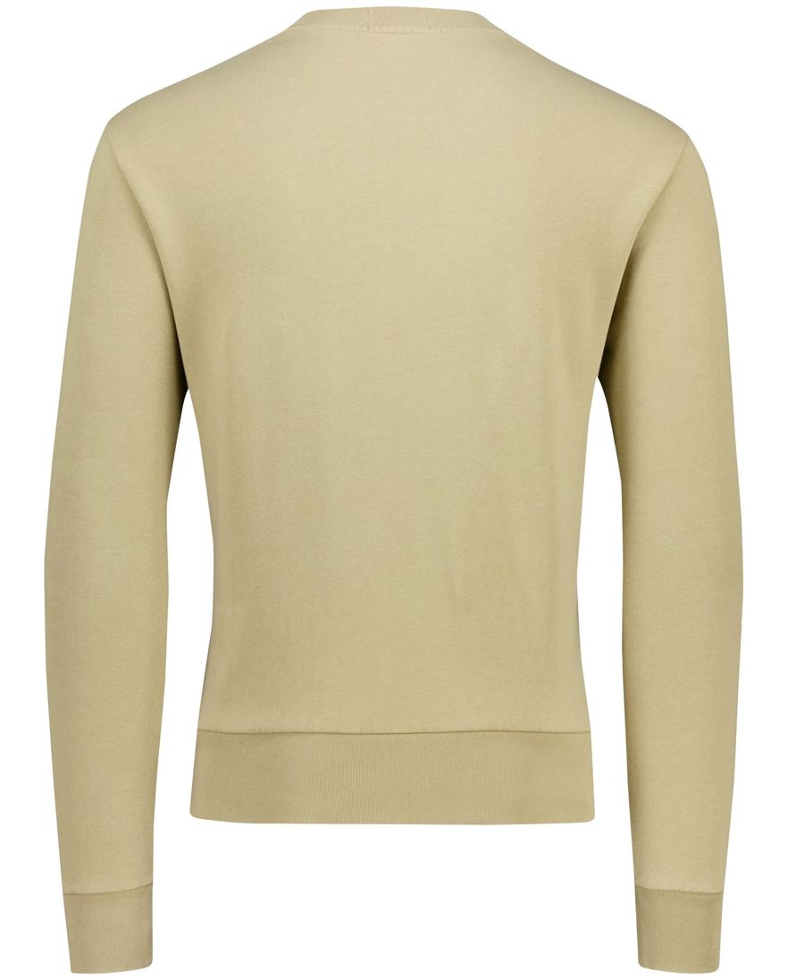 Polo Ralph Lauren Sweater khaki effen normale fit katoen