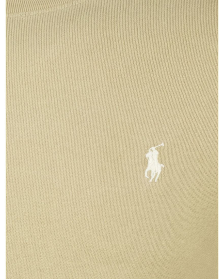 Polo Ralph Lauren Sweater khaki effen normale fit katoen