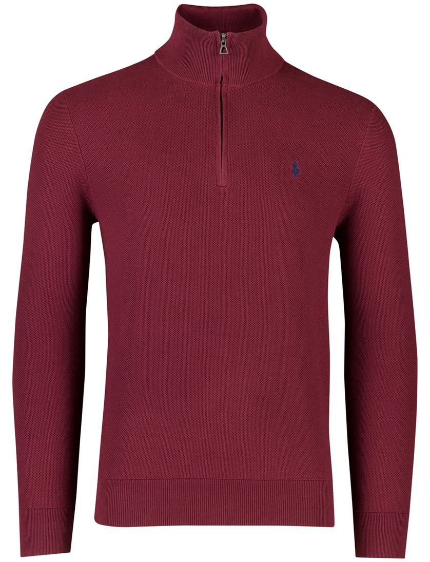 Trui Polo Ralph Lauren half zip classic fit rood