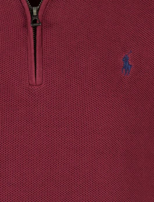Polo Ralph Lauren trui half zip classic fit rood