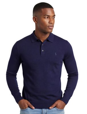 Polo Ralph Lauren merinowollen trui Polo Ralph Lauren donkerblauw normale fit
