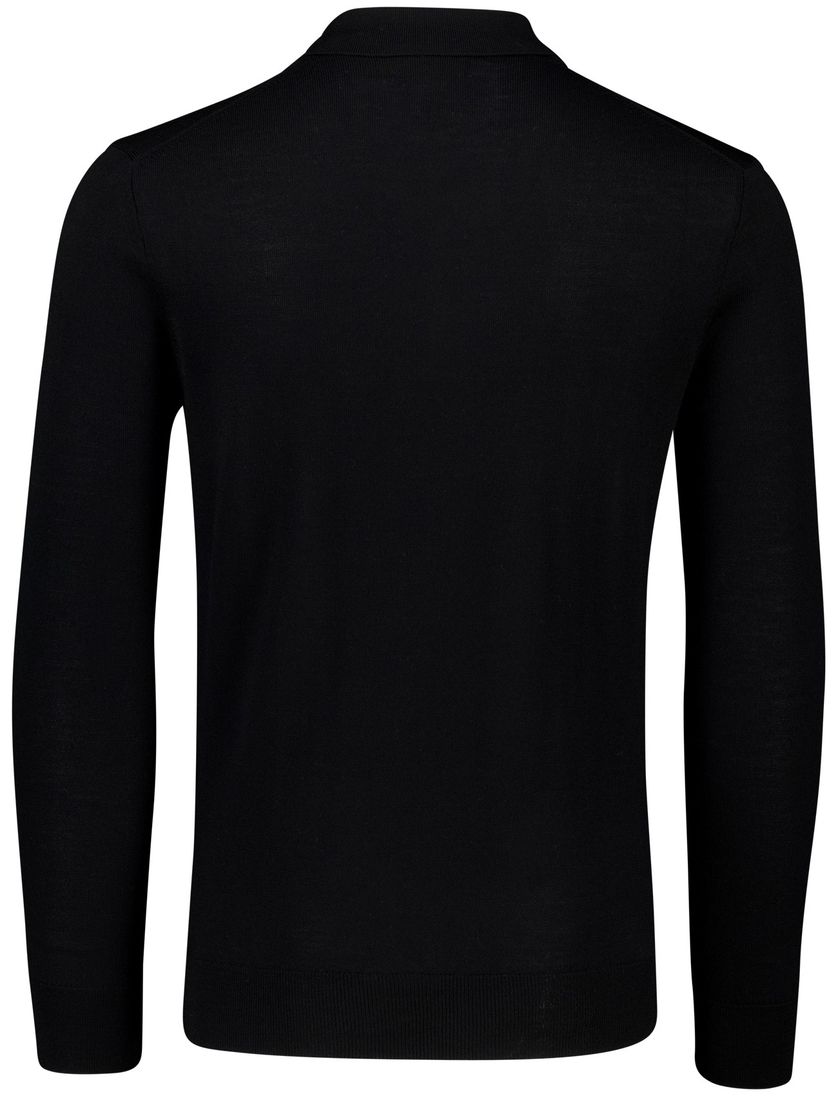 Polo Ralph Lauren trui Classic zwart 3 knoops lange mouwen