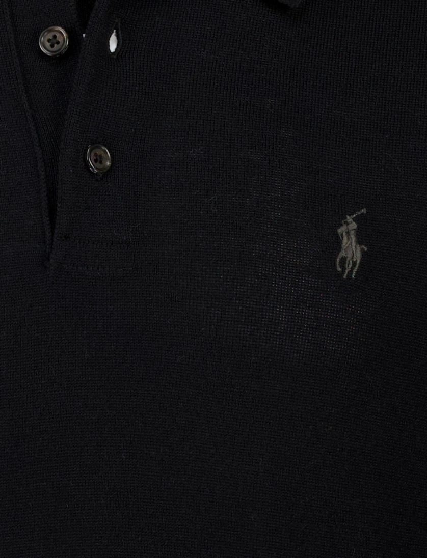 Polo Ralph Lauren trui Classic zwart 3 knoops lange mouwen