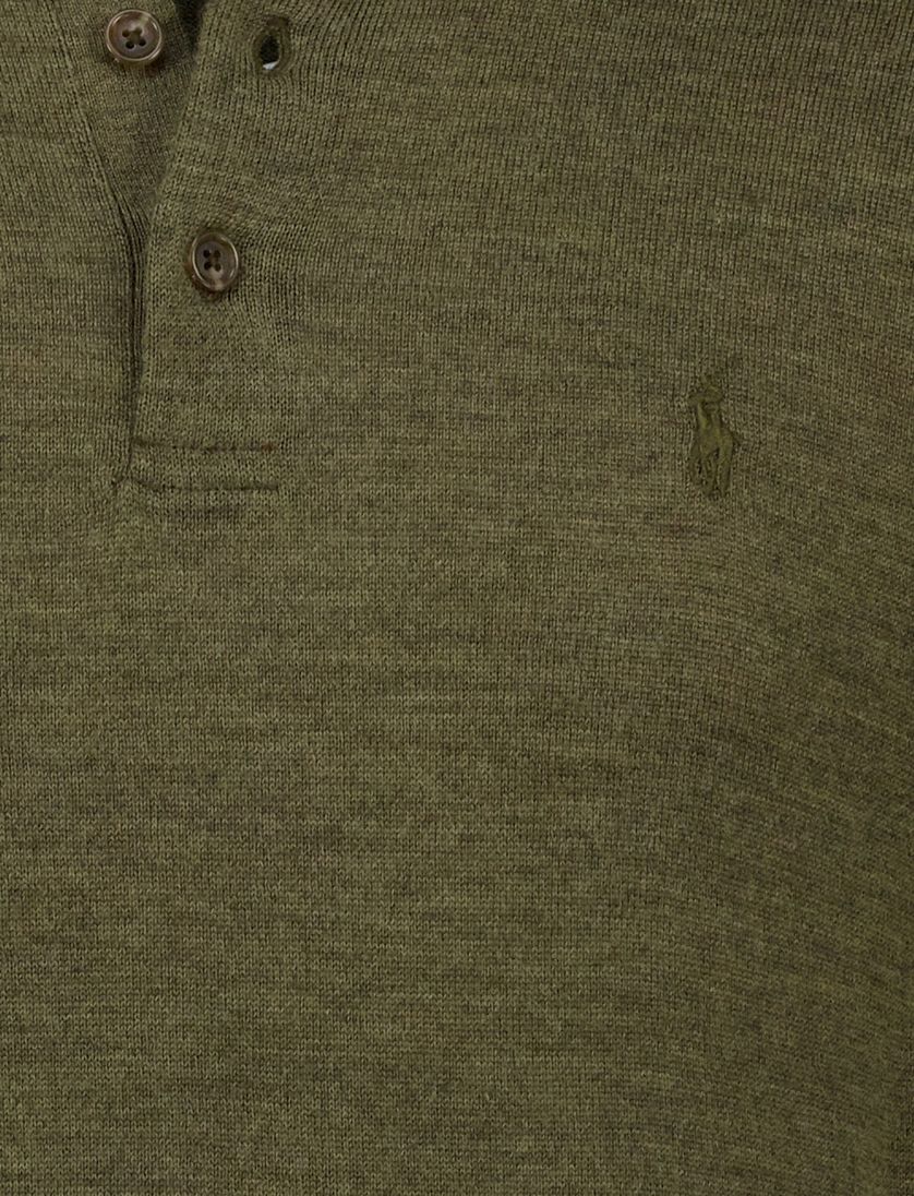polo lange mouw Polo Ralph Lauren groen merinowol