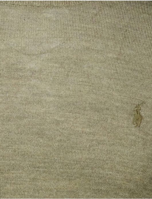 Polo Ralph Lauren trui groen gemeleerd merinowol