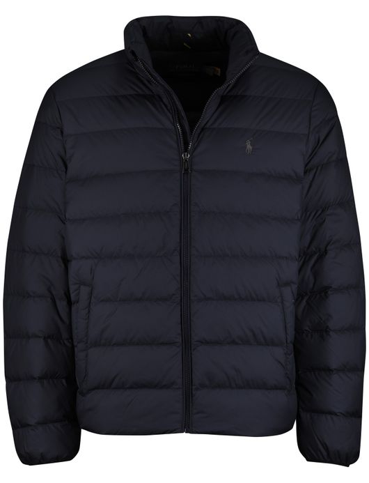 Polo Ralph Lauren gewatteerde jas CLDN Weld navy polyester effen