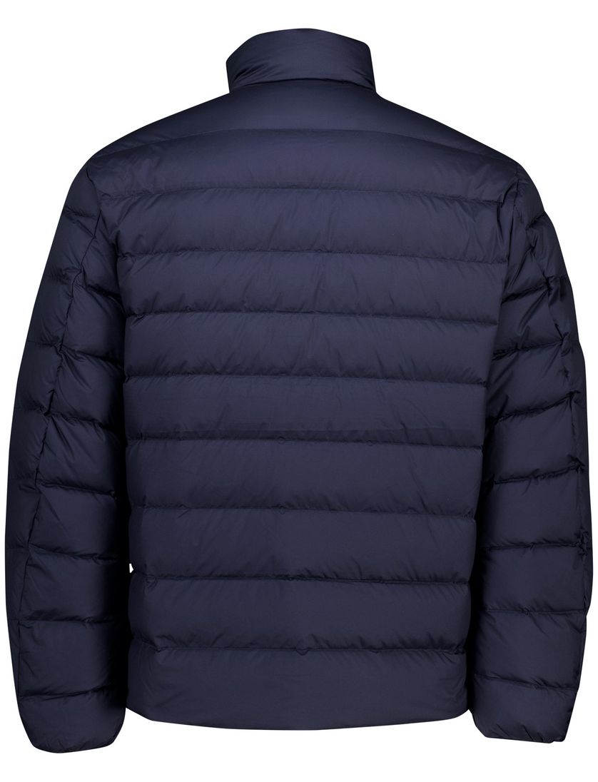 Gewatteerde jas Polo Ralph Lauren CLDN Weld navy polyester effen