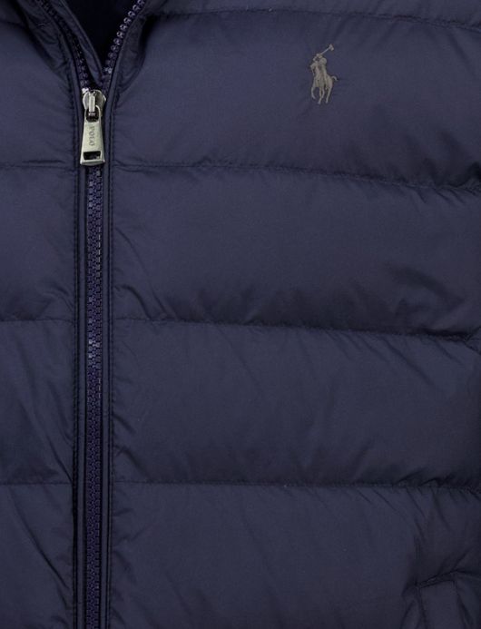 Polo Ralph Lauren gewatteerde jas polyester effen CLDN Weld navy