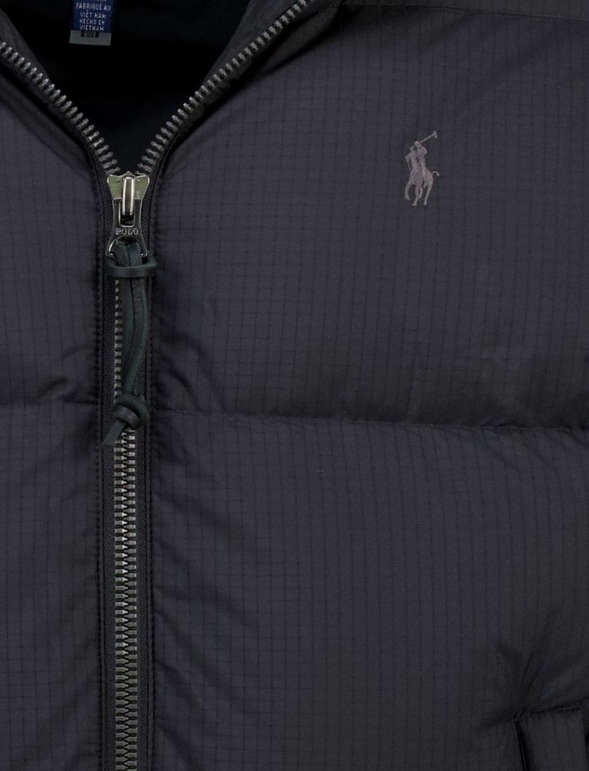 Gewateerde jas Polo Ralph Lauren Zwart
