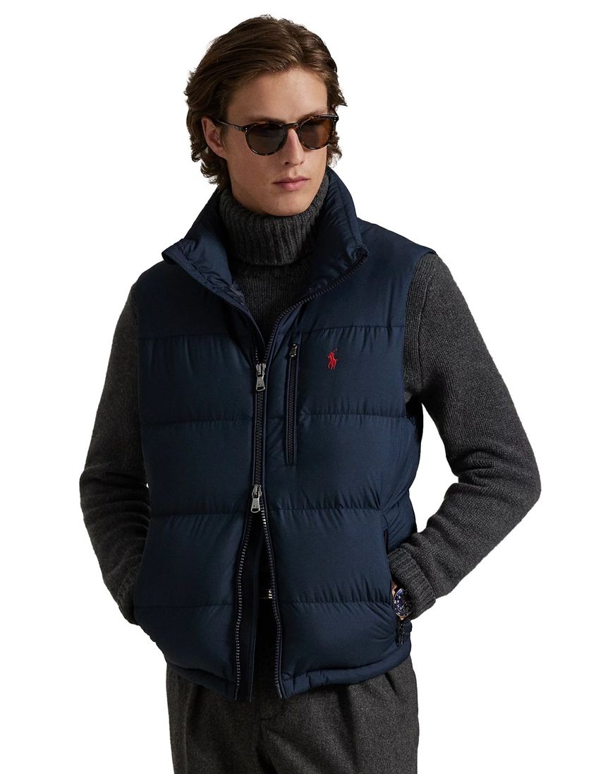 Polo ralph lauren bodywarmer donkerblauw polyester