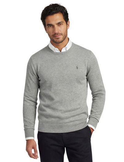 Polo Ralph Lauren Polo Ralph Lauren regular fit grijs gemêleerd