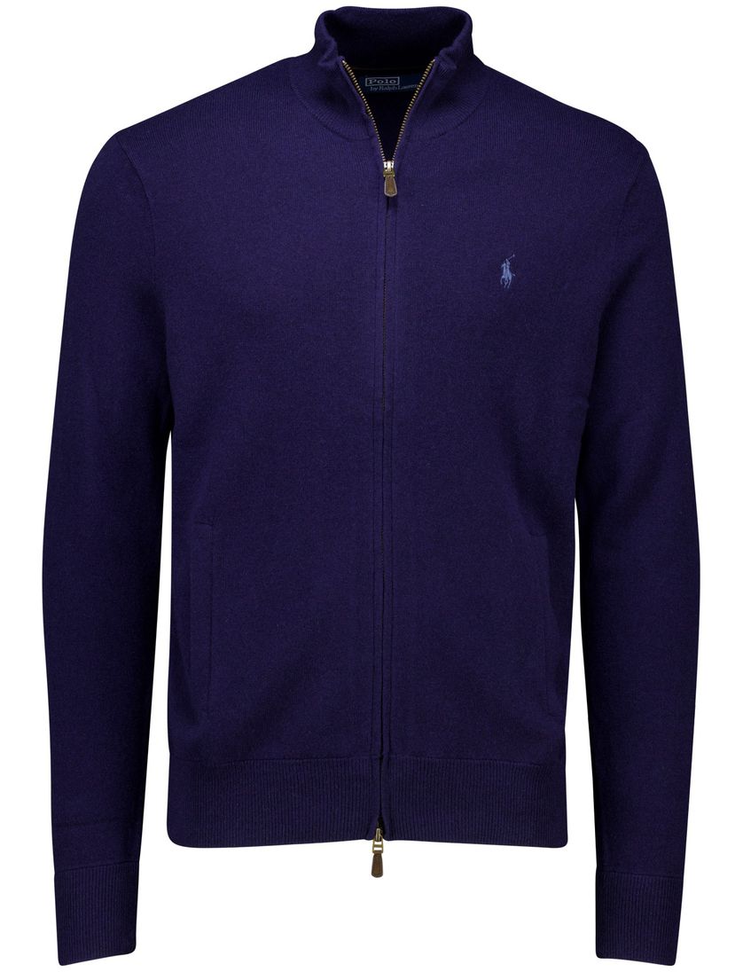vest Polo Ralph Lauren donkerblauw lamswol
