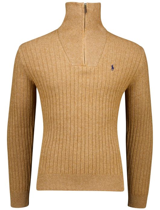 Polo Ralph Lauren half zip trui camel