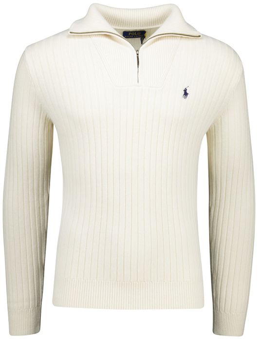 Polo Ralph Lauren half zip trui ecru