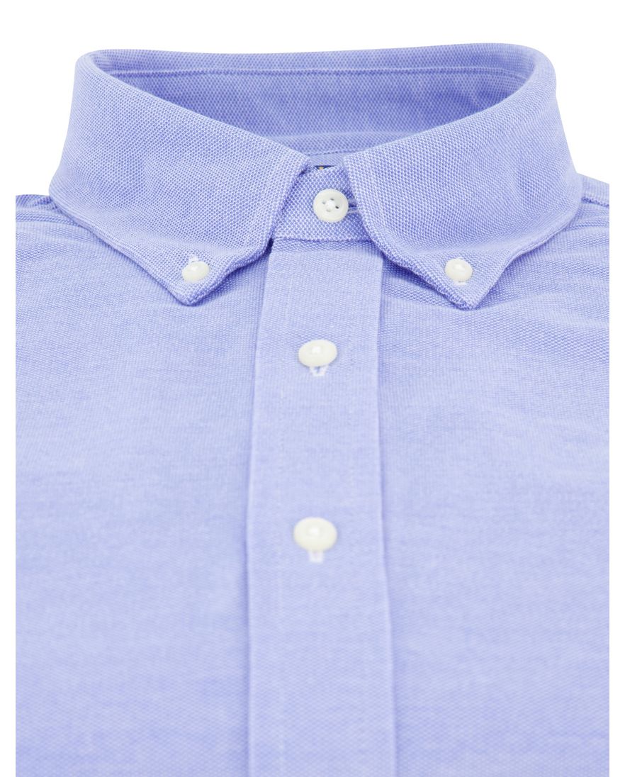 Polo Ralph Lauren knitted oxford blauw button-down