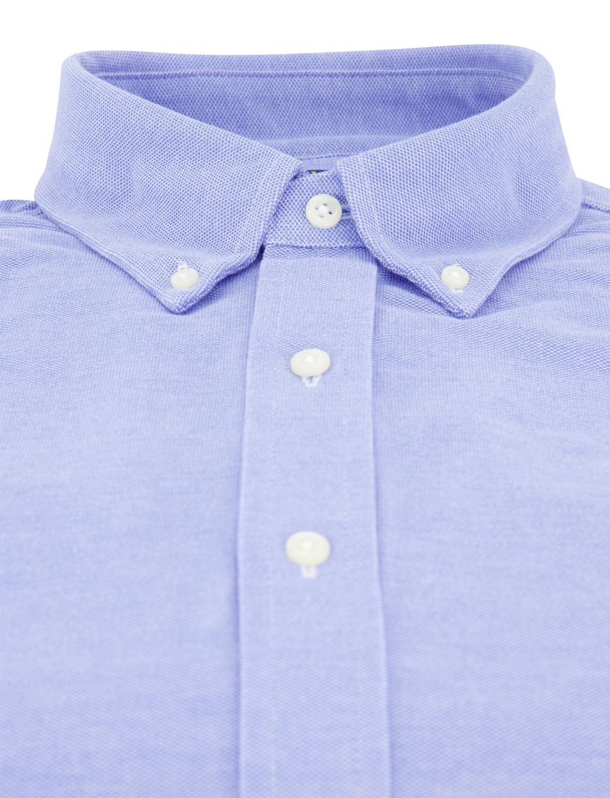 Polo Ralph Lauren knitted oxford blauw button-down
