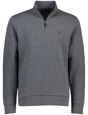 Polo Ralph Lauren Polo Ralph Lauren trui grijs effen half zip normale fit